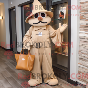 Brązowa maskotka magika...