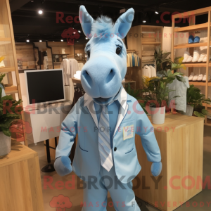 Costume mascotte d âne bleu...