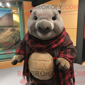 Svart Glyptodon maskot...