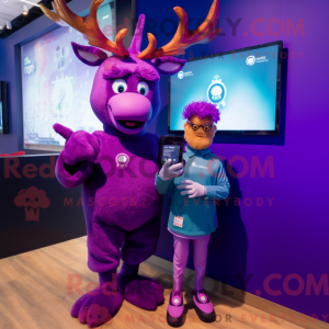 Disfraz de mascota Purple...