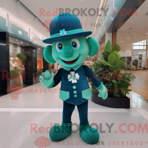 Teal Four Leaf Clover...