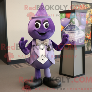 Lavendel granat maskot...