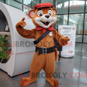 Rust Weasel maskot drakt...