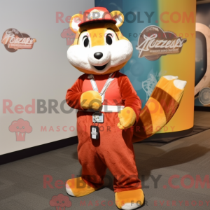 Rust Weasel mascottekostuum...