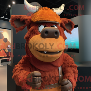 Rust Minotaur maskot drakt...