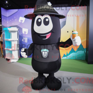 Figura de máscara preta de...