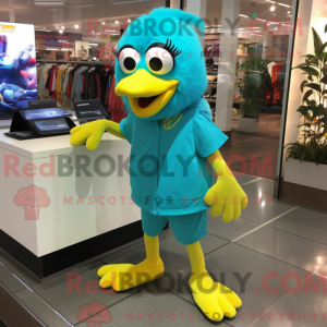 Turquoise Canary mascot...