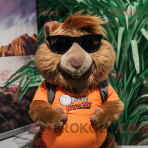 Brown Guinea Pig mascot...