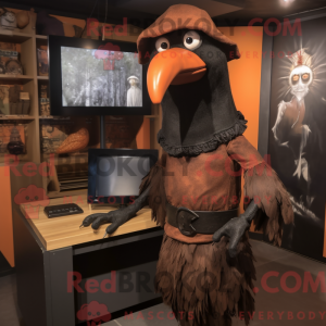 Rust Crow maskot kostume...