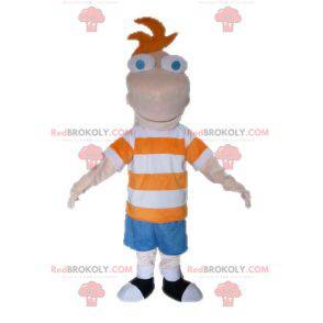 Ferb maskot från TV-serien Phineas och Ferb - Redbrokoly.com
