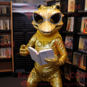 Gold Lizard maskot...