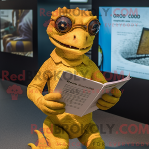Gold Lizard maskot...