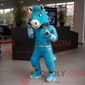 Figura de máscara Cyan...