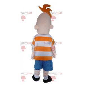 Ferb mascot from the TV series Phineas and Ferb - Redbrokoly.com