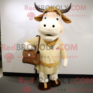 Mascotte de vache Hereford...