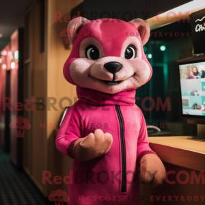 Mascotte de Martre rose...