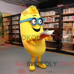 Gul Paella maskot kostume...