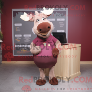 Maroon Elk maskot...