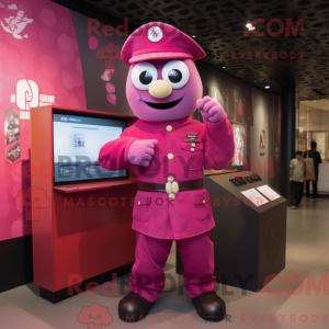 Magenta Soldier maskot...