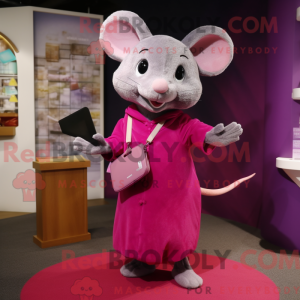 Magenta Mouse mascot...