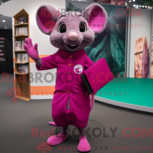 Disfraz de mascota Magenta...