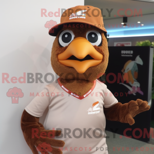 Brune høner maskot kostyme...