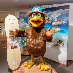 Brown Hens mascottekostuum...