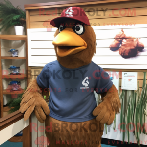 Brown Hens mascottekostuum...