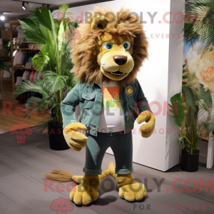 Olive Tamer Lion maskot...