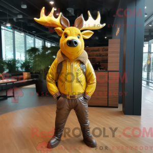 Figura de elgmaskotdrakt de...