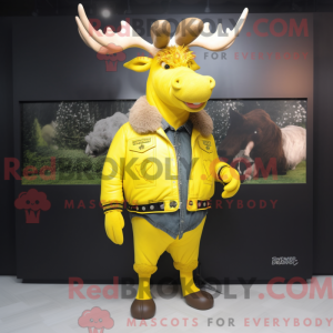 Lemon Yellow Elk maskot...