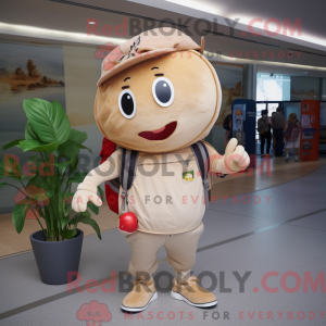 Beige Tomato mascot costume...