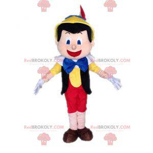 Mascotte de Pinocchio célèbre pantin de dessin animé -