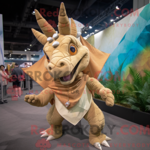 Tan Triceratops...