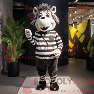 Figura de máscara de zebra...