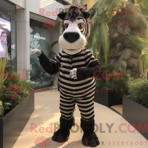 Figura de máscara de zebra...
