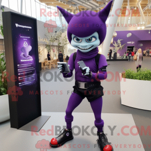 Purple Vampire mascot...