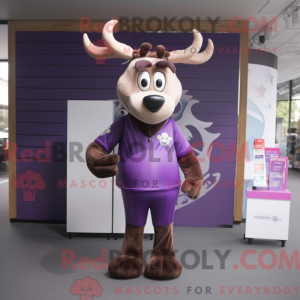 Purple Reindeer mascot...