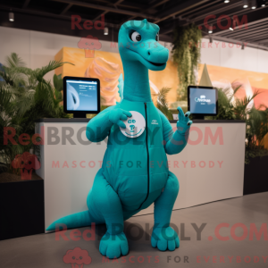 Teal Brachiosaurus...