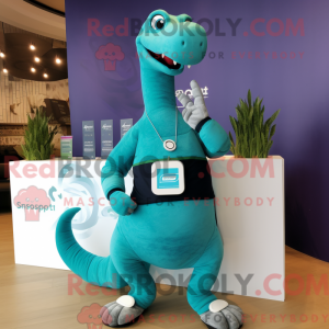 Blauwgroen Brachiosaurus...