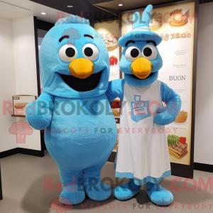Postava maskota Sky Blue...