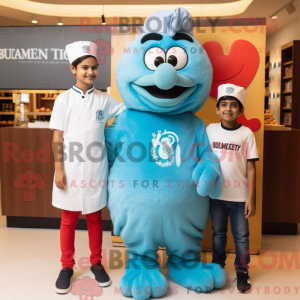 Postava maskota Sky Blue...