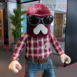 Maroon Octopus mascot...