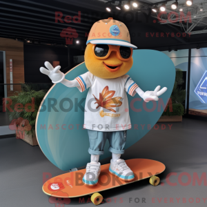 Peach Skateboard maskot...