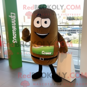 Brown Cucumber mascot...