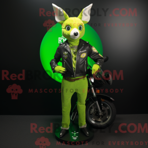 Postava maskota Lime Green...