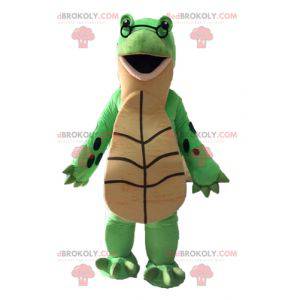 Mascotte de tortue verte et beige géante - Redbrokoly.com