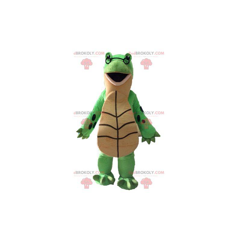 Giant green and beige turtle mascot - Redbrokoly.com