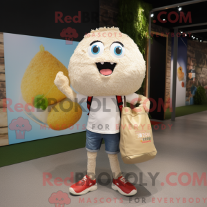 Beige Fried Rice maskot...