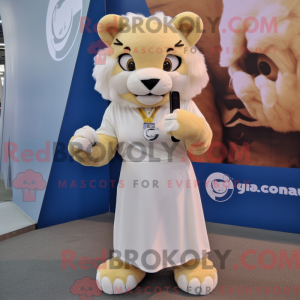 Kremowa maskotka Puma która...